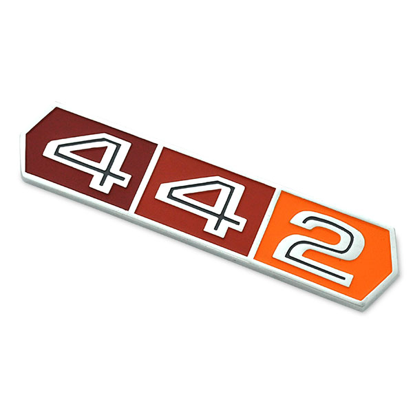1966 Oldsmobile Cutlass/442/F85 442 EMBLEM ON REAR QUARTER GM # 7602884 | EM2433T