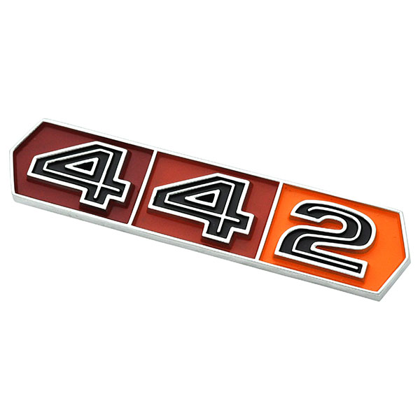 1967 Oldsmobile Cutlass/442/F85 NEW 442 EMBLEM ON FRONT FENDERS GM # 397387 | EM2436T