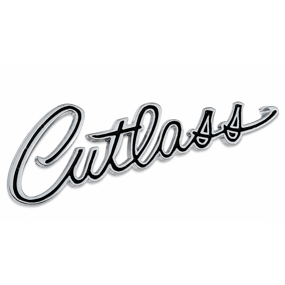 1968 Oldsmobile Cutlass/442/F85 CUTLASS FRONT FENDER SCRIPT - EA | EM2442T