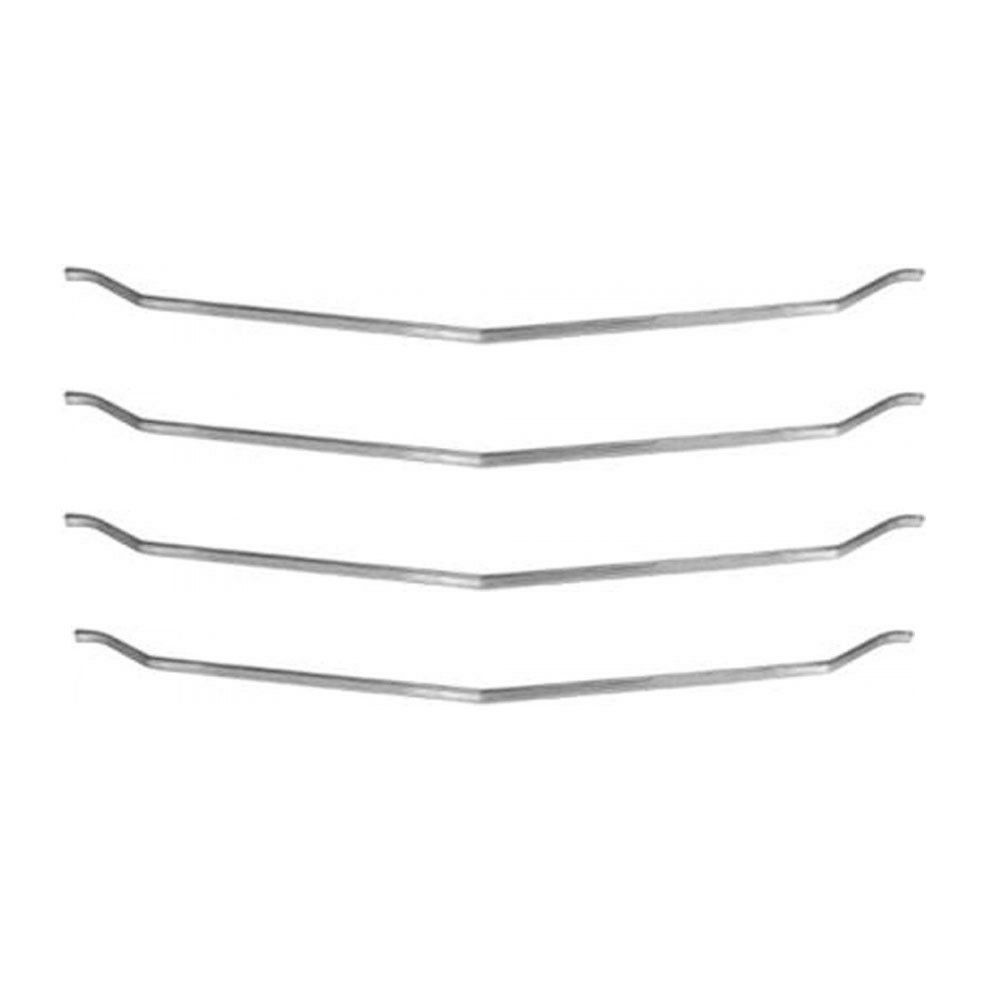 1972 Chevrolet Chevelle/Malibu GRILLE MOLDINGS 4PC KIT (1UPPER, 1 LOWER & 2 CENTER MOLDINGS) | XP4717V