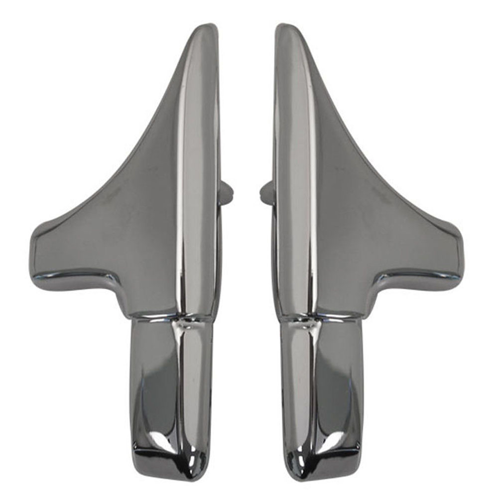 1970 Chevrolet Chevelle/Malibu FRONT VINYL TOP CHROME MOLDING END CAPS - PAIR | XP4760V