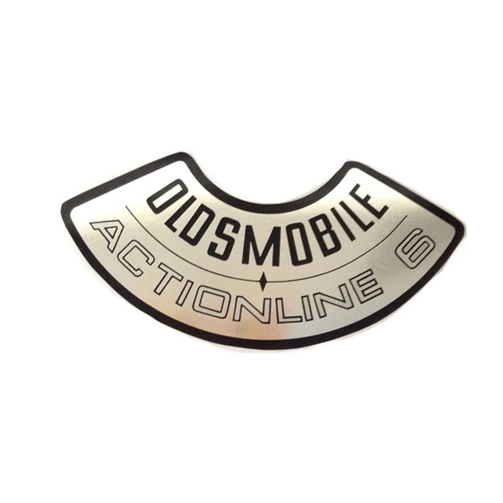 1969 Oldsmobile Cutlass/442/F85 ACTION LINE 6 250 CU IN A-BODY AIR CLEANER DECAL (DO0266) | DC1868T