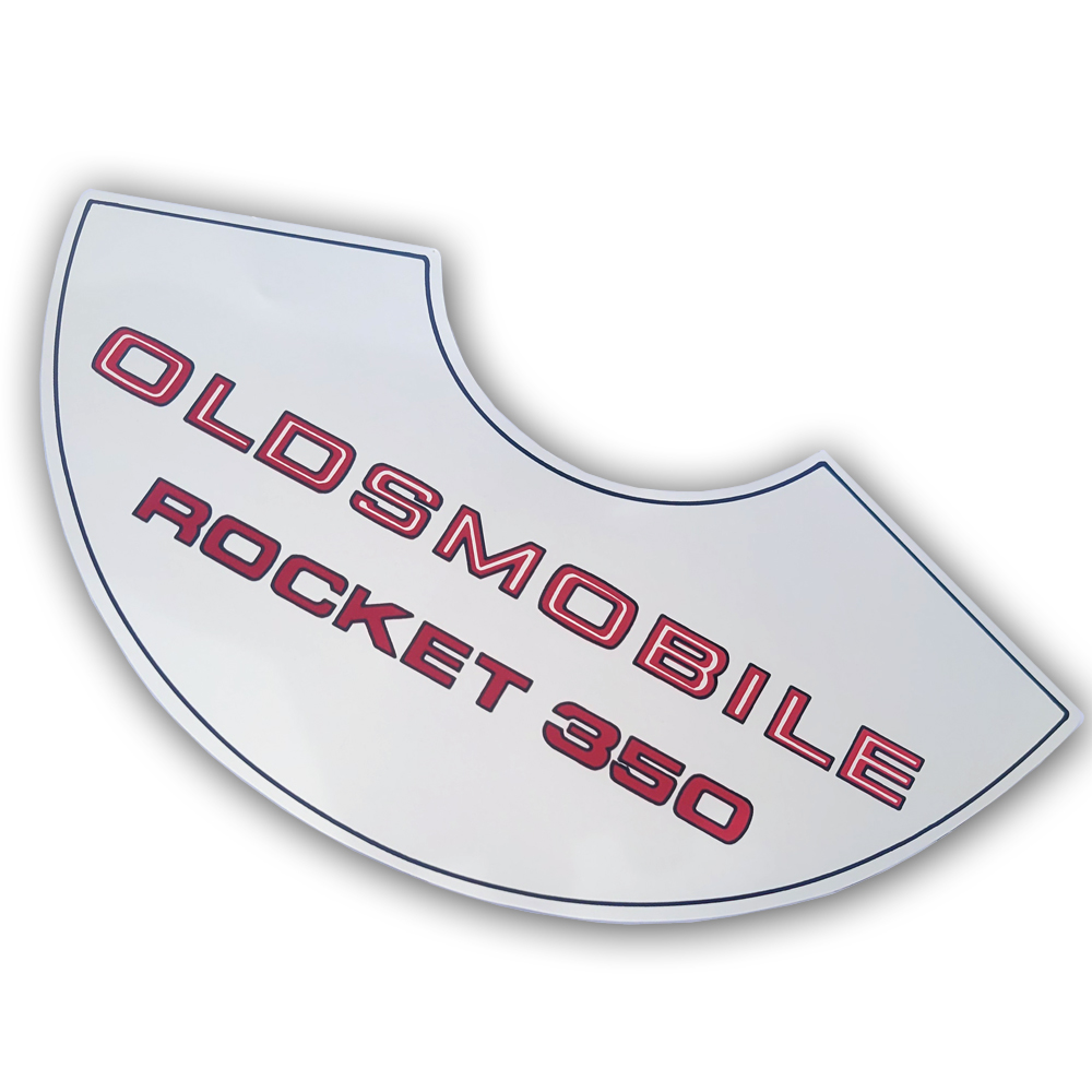 1970 Oldsmobile Cutlass/442/F85 ROCKET 350-2V A-BODY 4 AIR CLEANER DECAL (D00290) | DC1897T