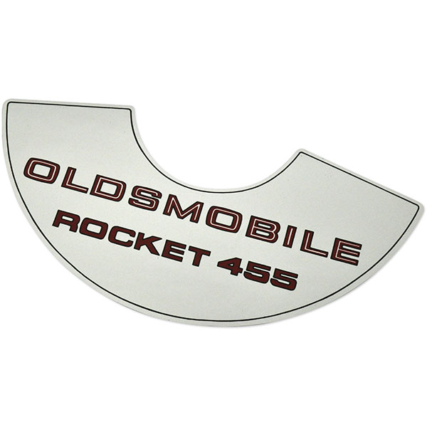 1969 Oldsmobile Cutlass/442/F85 ROCKET 455-4V AIR CLEANER DECAL LARGE (DO0007) | DO0007