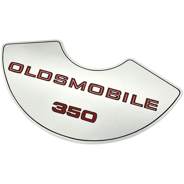 1975 Oldsmobile Cutlass/442/F85 350-4V AIR CLEANER DECAL (LARGE)  (D00154) | DC1922T