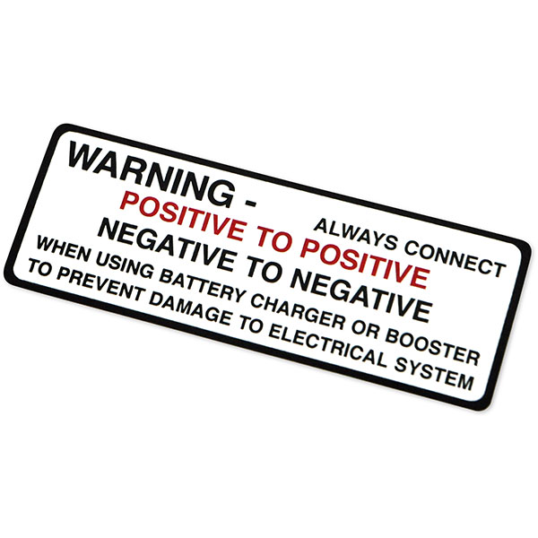 1964 Oldsmobile Cutlass/442/F85 BATTERY WARNING DECAL (D00191) | DC2069T