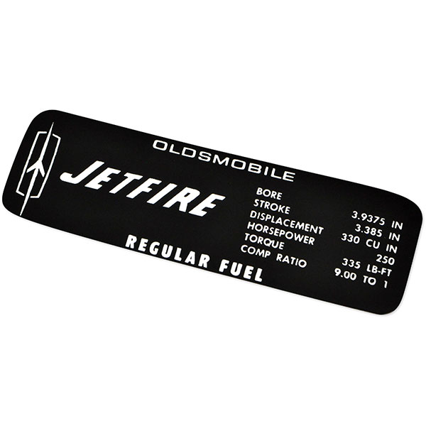 1967 Oldsmobile Cutlass/442/F85  330/250 HP VALVE COVER DECAL  (D00114) | DC2256T
