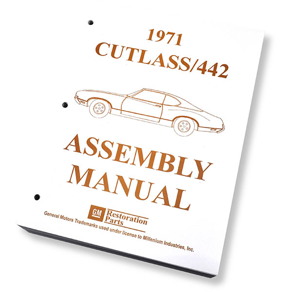 1971 Oldsmobile Cutlass/442/F85 ASSEMBLY MANUAL CUTLASS | BK1043T