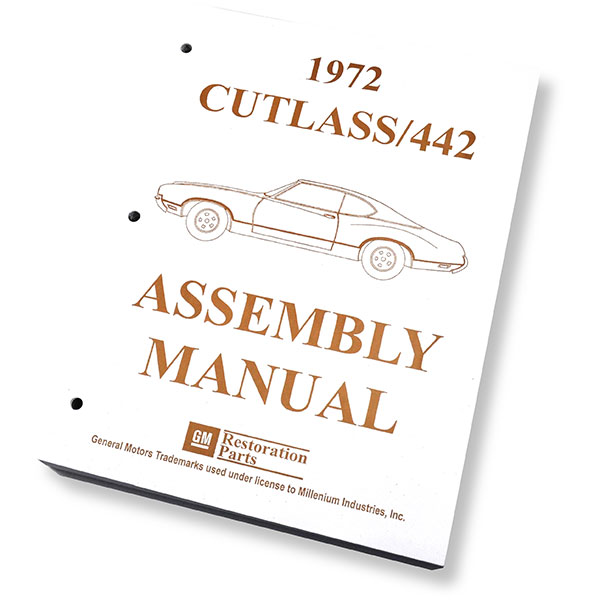 1972 Oldsmobile Cutlass/442/F85 ASSEMBLY MANUAL CUTLASS | BK1044T