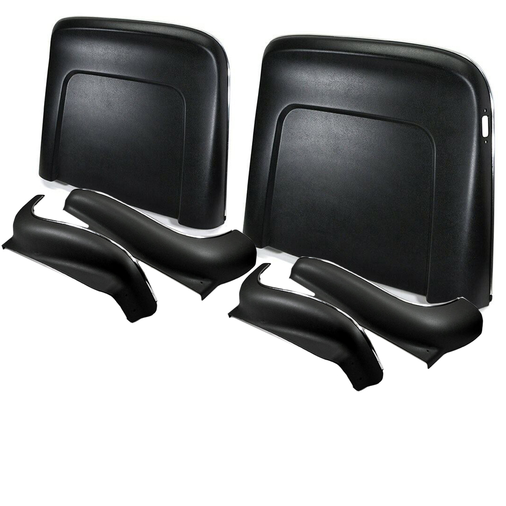 1967 Pontiac GTO/LeMans/Tempest SEAT BACK & APRON KIT (BLACK) - 6 PIECES | IN2233Z