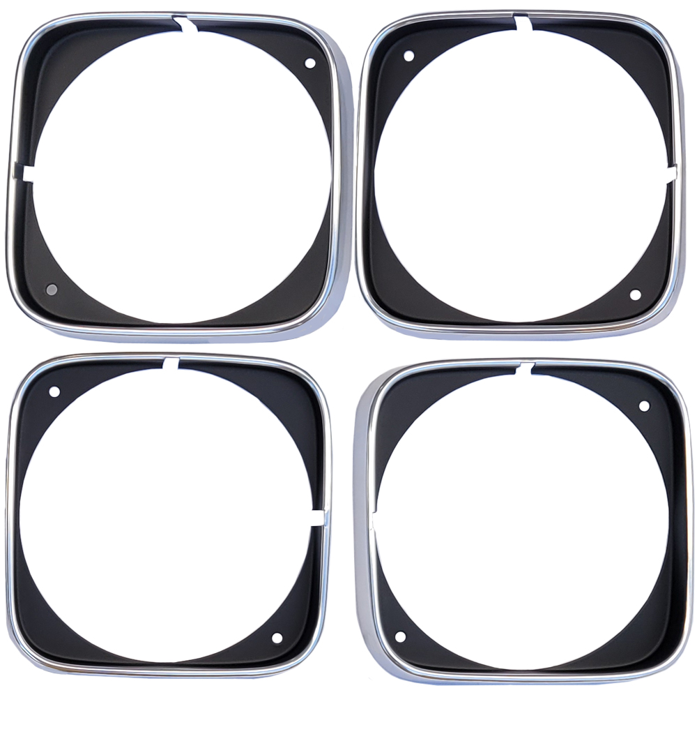 1968 Oldsmobile Cutlass/442/F85 HEADLAMP BEZELS (NEW ALUMINUM) - SET OF 4 | GH2730T