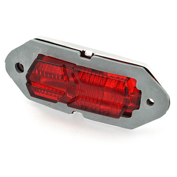 1968 Oldsmobile Cutlass/442/F85 REAR QUARTER PANEL SIDE MARKER LIGHT LENS - BASE ASSEMBLY (INCLUDES RED LENS, HOUSING & GASKET) - EA | XL4389T