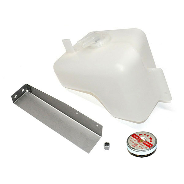 1971 Oldsmobile Cutlass/442/F85 OVERFLOW BOTTLE KIT GM 410008 - INCLUDES BOTTLE BRACKET AND RADIATOR CAP | CS1617T