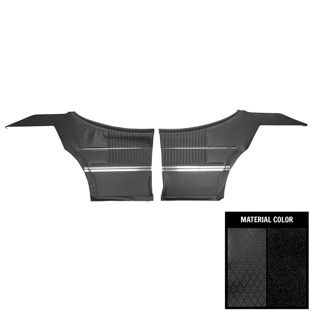1968 Oldsmobile Cutlass/442/F85 REAR QUARTER TRIM PANEL ASSEMBLED PUI (COUPE) - PR | IN3210T