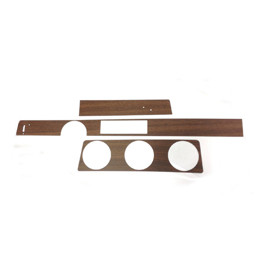 1972 Oldsmobile Cutlass/442/F85 DASH WOOD KIT WITH METAL BACKING - COUPE WITH CRUISE (ROSEWOOD) | IN3445T