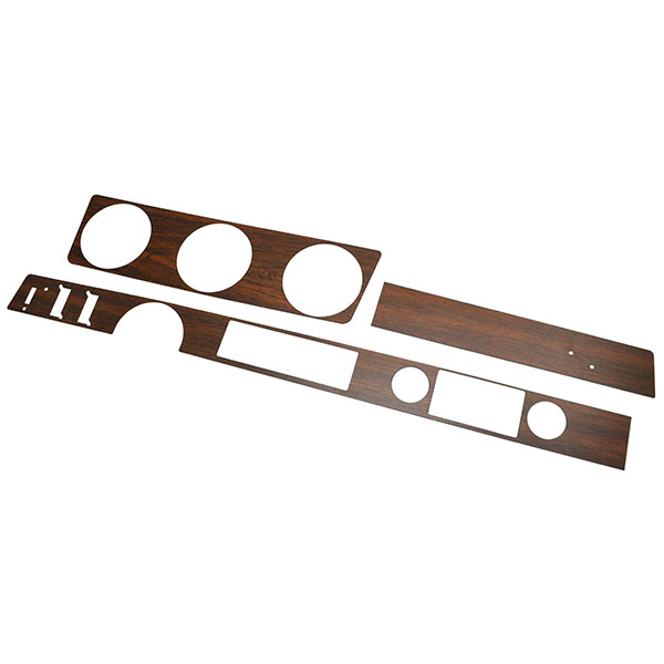 1972 Oldsmobile Cutlass/442/F85 DASH WOOD KIT WITH METAL BACKING - CONVERTIBLE WITH CRUISE (ROSEWOOD) | IN3446T