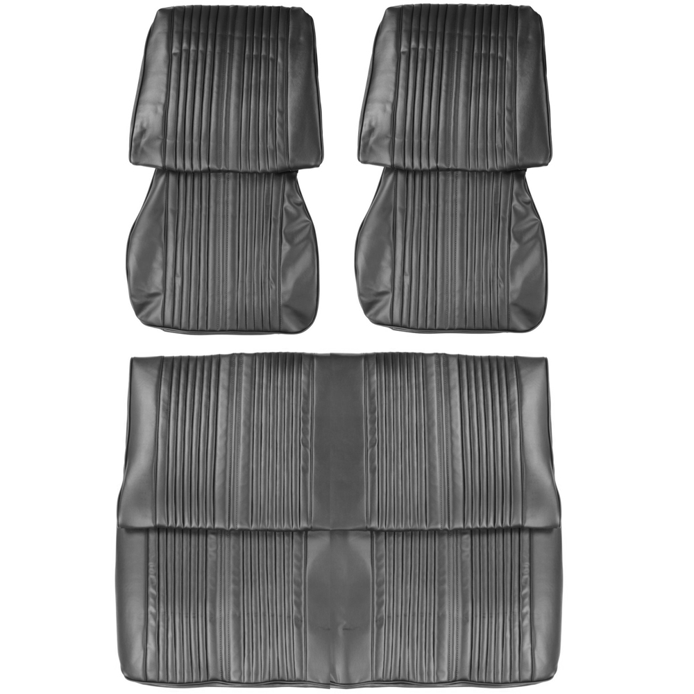 1965 Oldsmobile Cutlass/442/F85 FRONT BUCKETS & REAR BENCH SEAT COVER SET (HOLIDAY PUI) COUPE | IN2888T