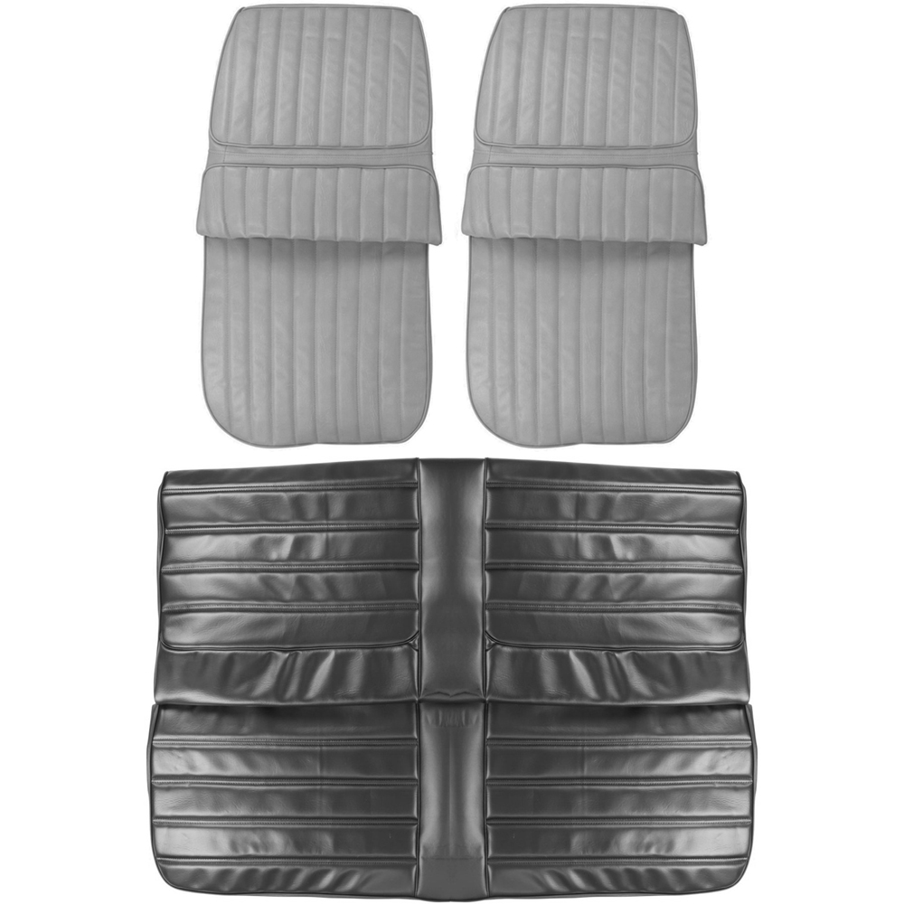 1971 Oldsmobile Cutlass/442/F85 FRONT BUCKETS & REAR BENCH SEAT COVER SET (SUPREME PUI) COUPE | IN3029T