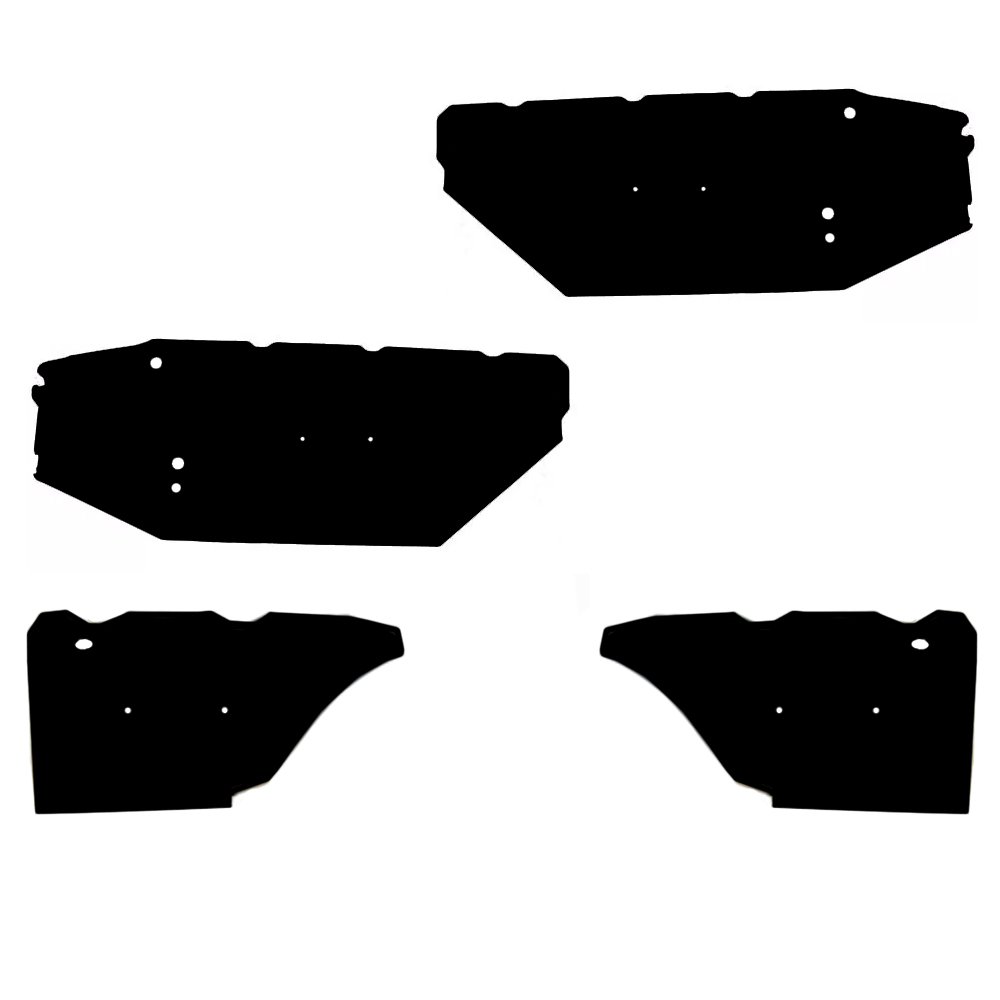 1967 Chevrolet Nova/Chevy II DOOR PANEL WATERSHIELDS (FRONT & REAR) | IN2389N