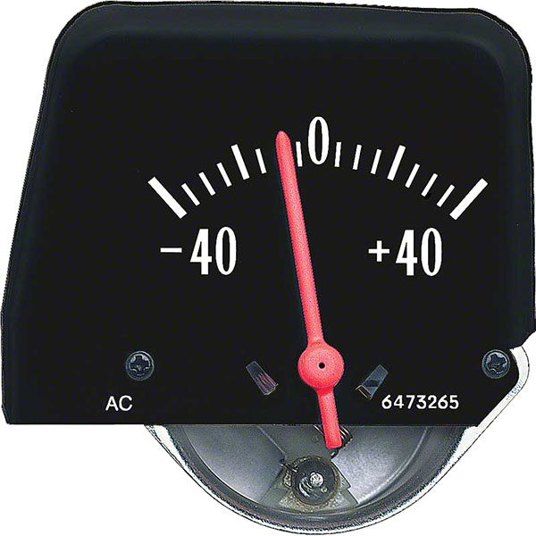 1971 Chevrolet Nova/Chevy II BATTERY GAUGE BLACK FACE | CP1410Z