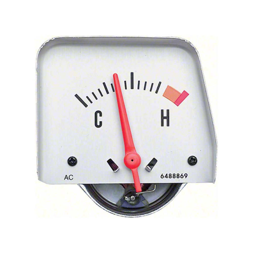 1968 Chevrolet Nova/Chevy II TEMPERATURE GAUGE SILVER FACE | CP1715Z