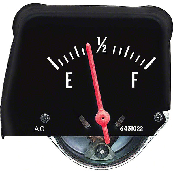1969 Chevrolet Nova/Chevy II CONSOLE FUEL GAUGE (BLACK FACE) | CP1414Z