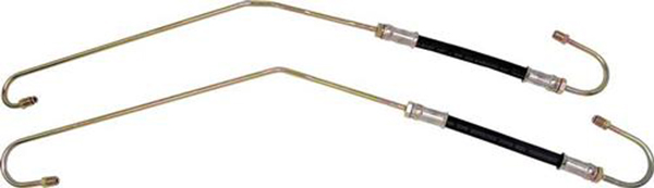 1962 Chevrolet Nova/Chevy II POWER STEERING CONTROL VALVE HOSES V8; PAIR | ST2869N