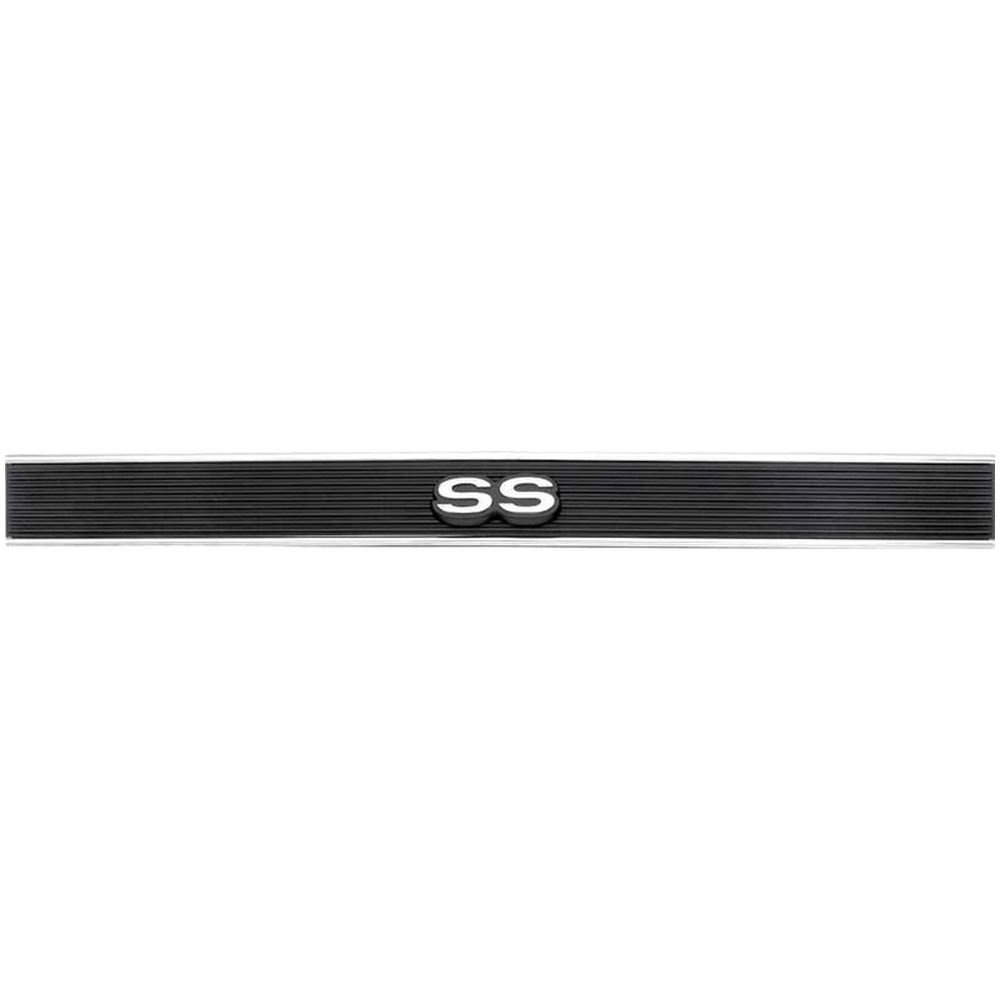 1968 Chevrolet Nova/Chevy II SS REAR CHROME PANEL WITH EMBLEM NEW SHOW QUALITY - THIS PANEL MOUNTS BETWEEN TAIL LAMPS AND IS MADE OUT OF CHROME PLATED PLASTIC | XP3480N