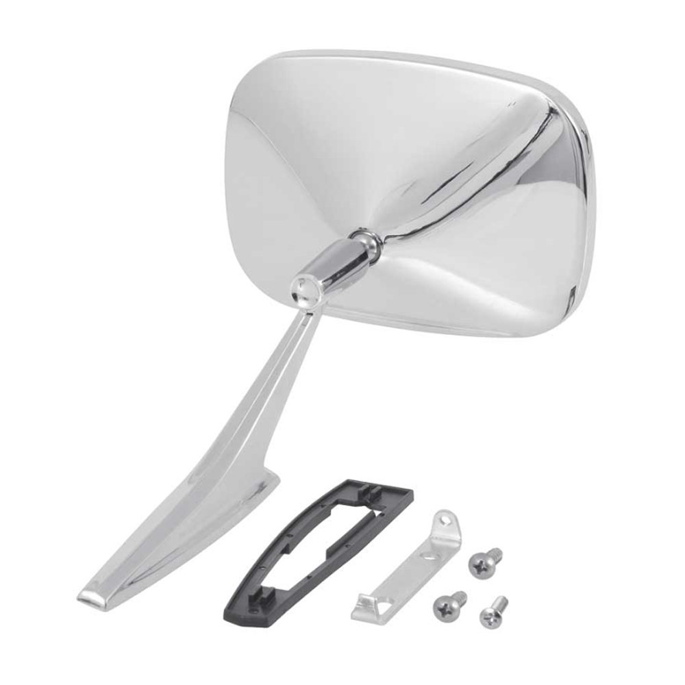 1970 Chevrolet Monte Carlo OUTSIDE RECTANGULAR CHROME MIRROR - LH | XP3486C