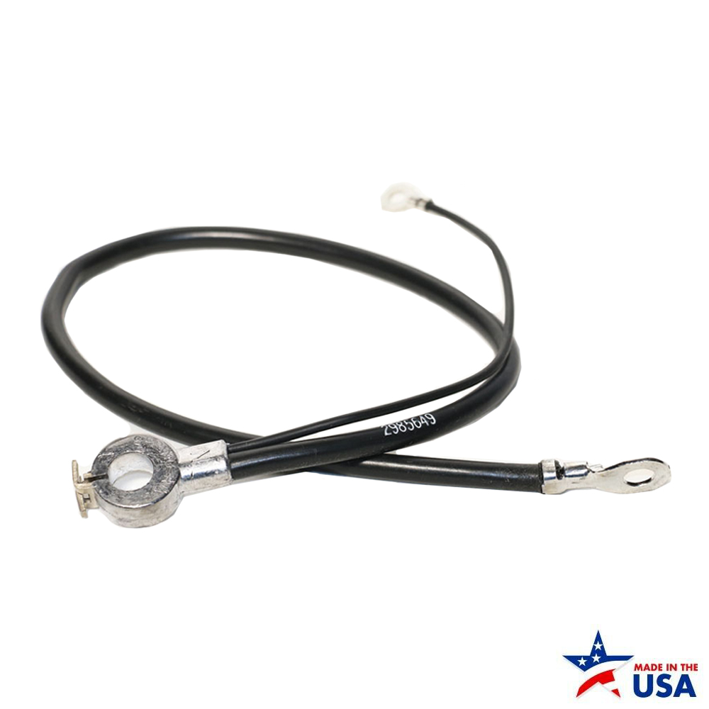 1968 Chevrolet Nova/Chevy II S BATTERY CABLE, NEGATIVE, V8, ALL WITH HEAVY DUTY BATTERY | 04865