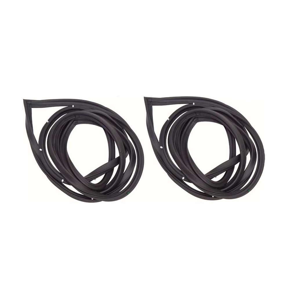 1964 Chevrolet Nova/Chevy II DOOR WEATHERSTRIPS AND CLIPS WITH MOLDED ENDS (2 DOOR HARDTOP & CONVERTIBLE) - PR | WS3261N