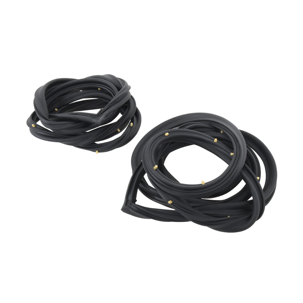 1965 Chevrolet Nova/Chevy II REAR DOOR WEATHERSTRIPS AND CLIPS (4 DOOR SEDAN) - PR | WS3263N