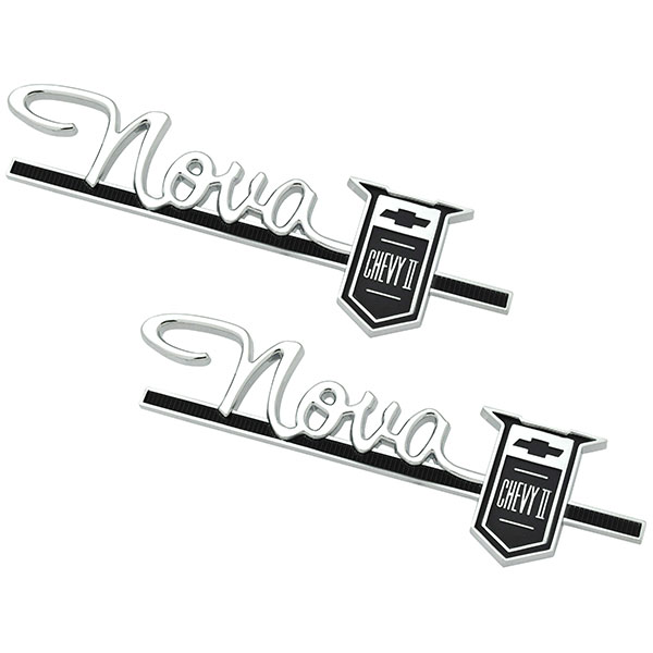 1963 Chevrolet Nova/Chevy II QUARTER PANEL EMBLEMS 400 SERIES - PR | EM1974N