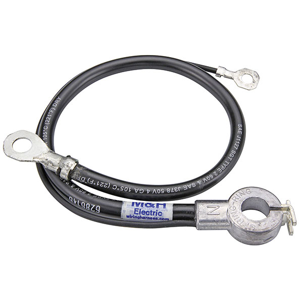 1967 Chevrolet El Camino S BATTERY CABLE, NEGATIVE, 6 CYLINDER & V8 | 09130