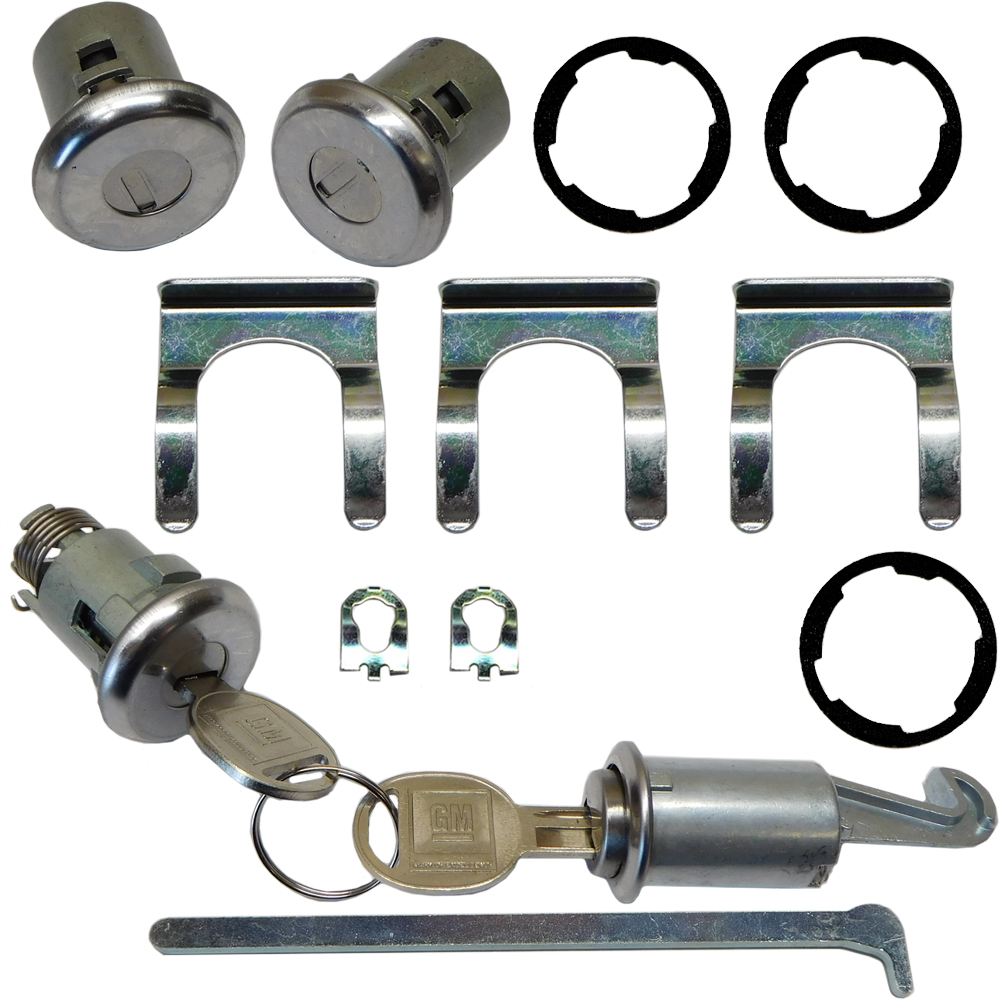 1966 Chevrolet Nova/Chevy II GLOVEBOX, TRUNK & DOOR LOCK KIT (LATER) 128 | KL0137Z