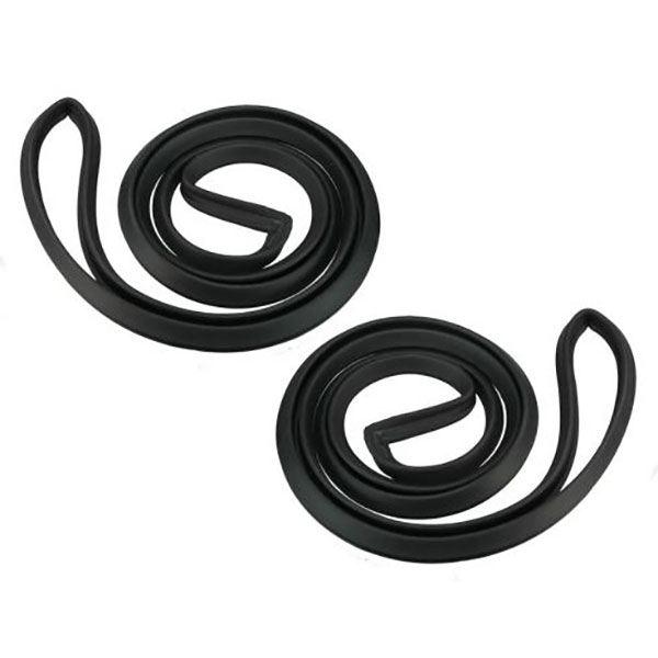 1965 Pontiac GTO/LeMans/Tempest DOOR WEATHERSTRIPS WITH CLIPS, 4 DOOR SEDAN REAR DOORS - PR | WS4406Z