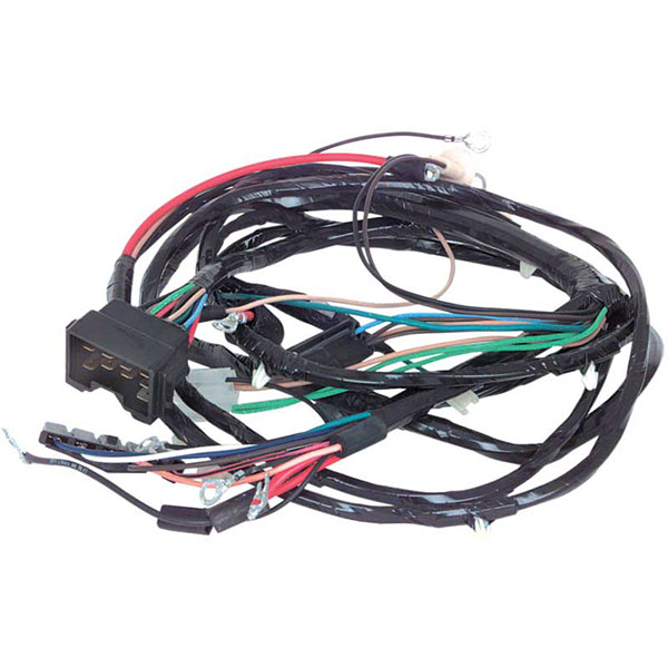 1969 Chevrolet Nova/Chevy II FRONT LIGHT HARNESS, 6 CYLINDER WITH WARNING LIGHTS | NV97544
