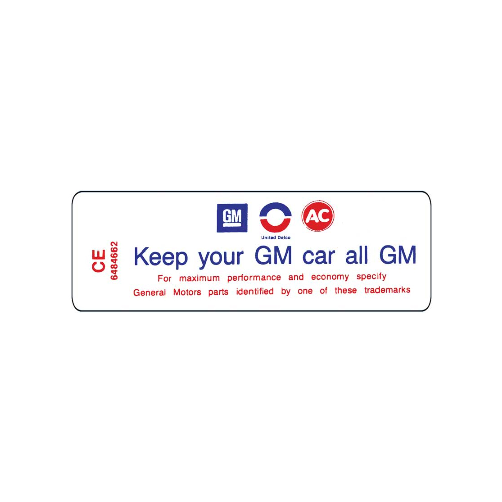 1969 Chevrolet Nova/Chevy II 230 turbo thrift at keep your gm (Dc1045) | DC1545N