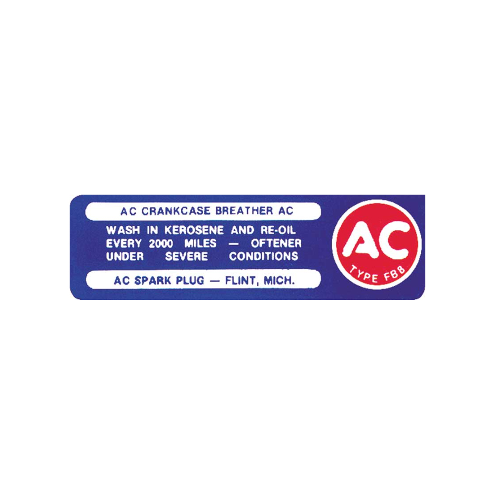 1966 Chevrolet Nova/Chevy II  oil filler cap decal (Dc0210) | DC1592N