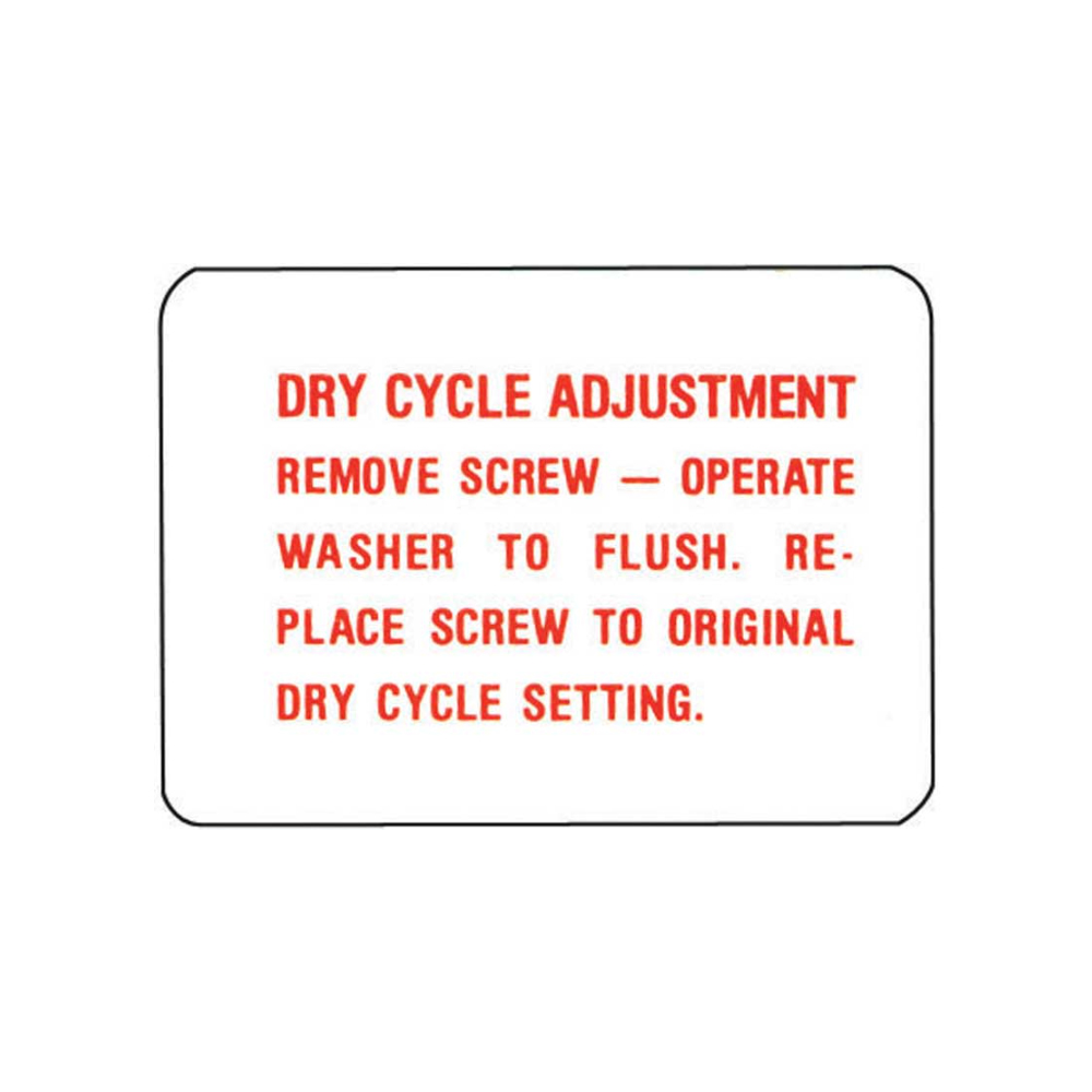 1962 Chevrolet Nova/Chevy II  windshield washer inst tag (Dc0976) | DC1604N
