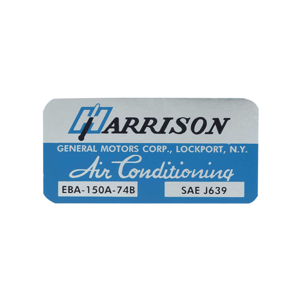 1975 Chevrolet Nova/Chevy II HARRISON EVAPORTAION BOX DECAL EBA-150A-74B (DC1253) | DC1253