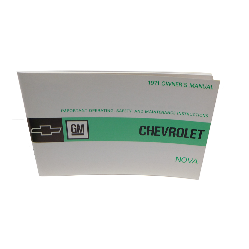 1971 Chevrolet Nova/Chevy II OWNERS MANUAL | BK1045N