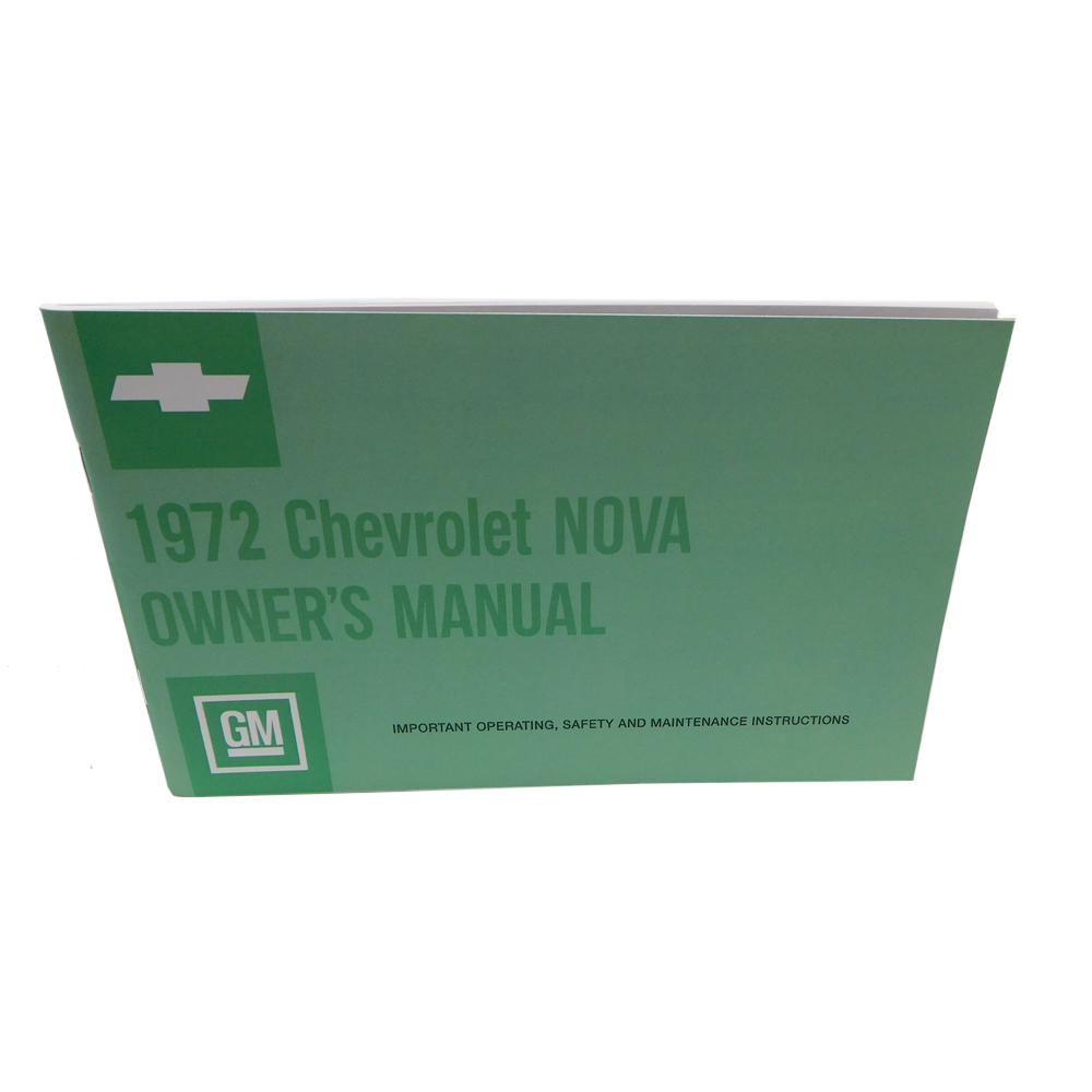 1972 Chevrolet Nova/Chevy II OWNERS MANUAL | BK1046N