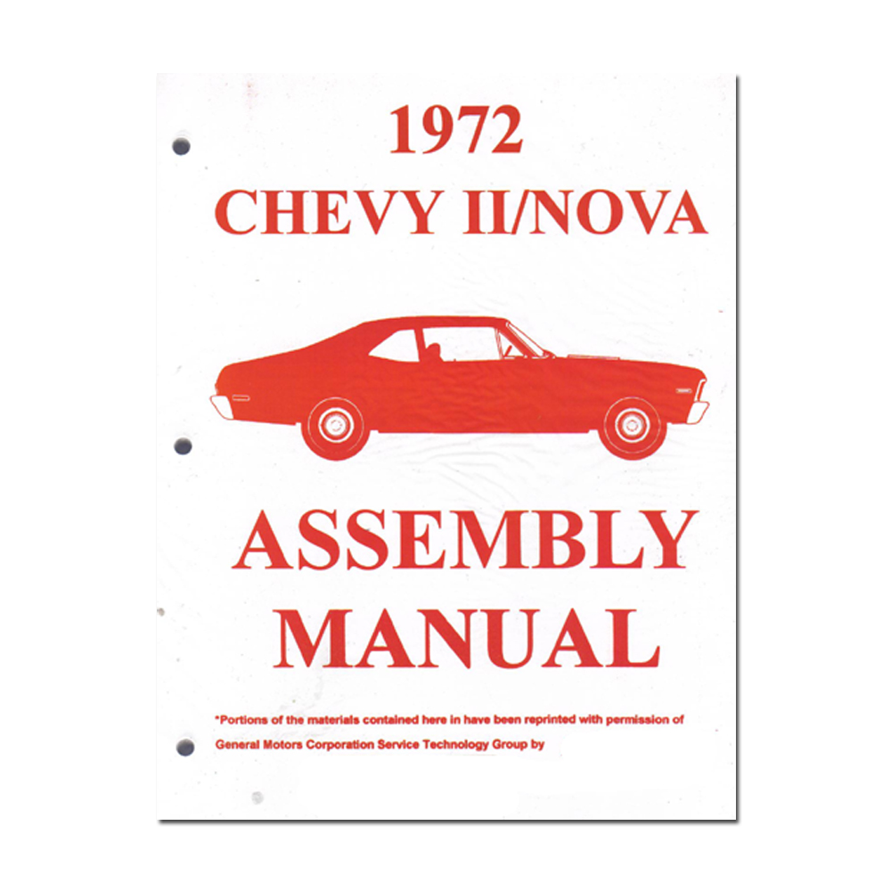 1972 Chevrolet Nova/Chevy II ASSEMBLY MANUAL | BK1060N