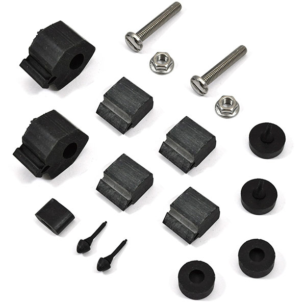 1966 Chevrolet Nova/Chevy II RUBBER BUMPER KIT (INCLUDES 2 HOOD ADJUSTMENT BUMPERS, 2 SIDE OF HOOD BUMPERS, 4 DOOR BUMPERS, 2 TRUNK LID BUMPERS & 2 GLOVE BOX BUMPERS) MADE IN THE USA | WS3295N