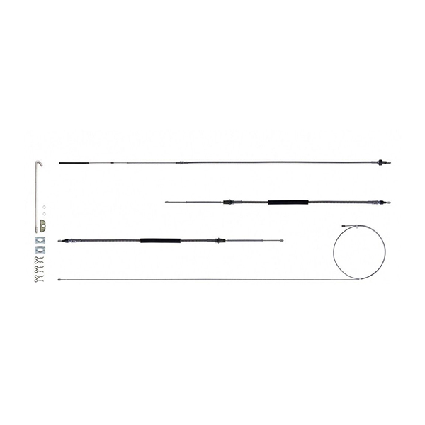1969 Chevrolet Nova/Chevy II COMPLETE BRAKE CABLE SET WITH HARDWARE RSBCX02 | BR6802N