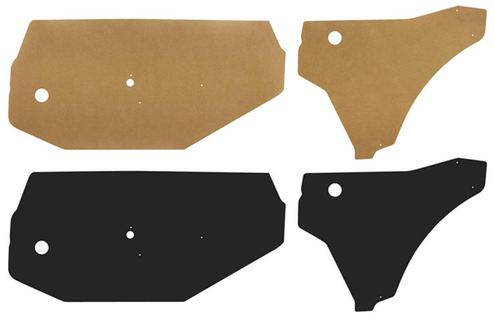 1971 Pontiac GTO/LeMans/Tempest DOOR PANEL WATERSHIELDS FRONT & REAR - SET | IN3111A