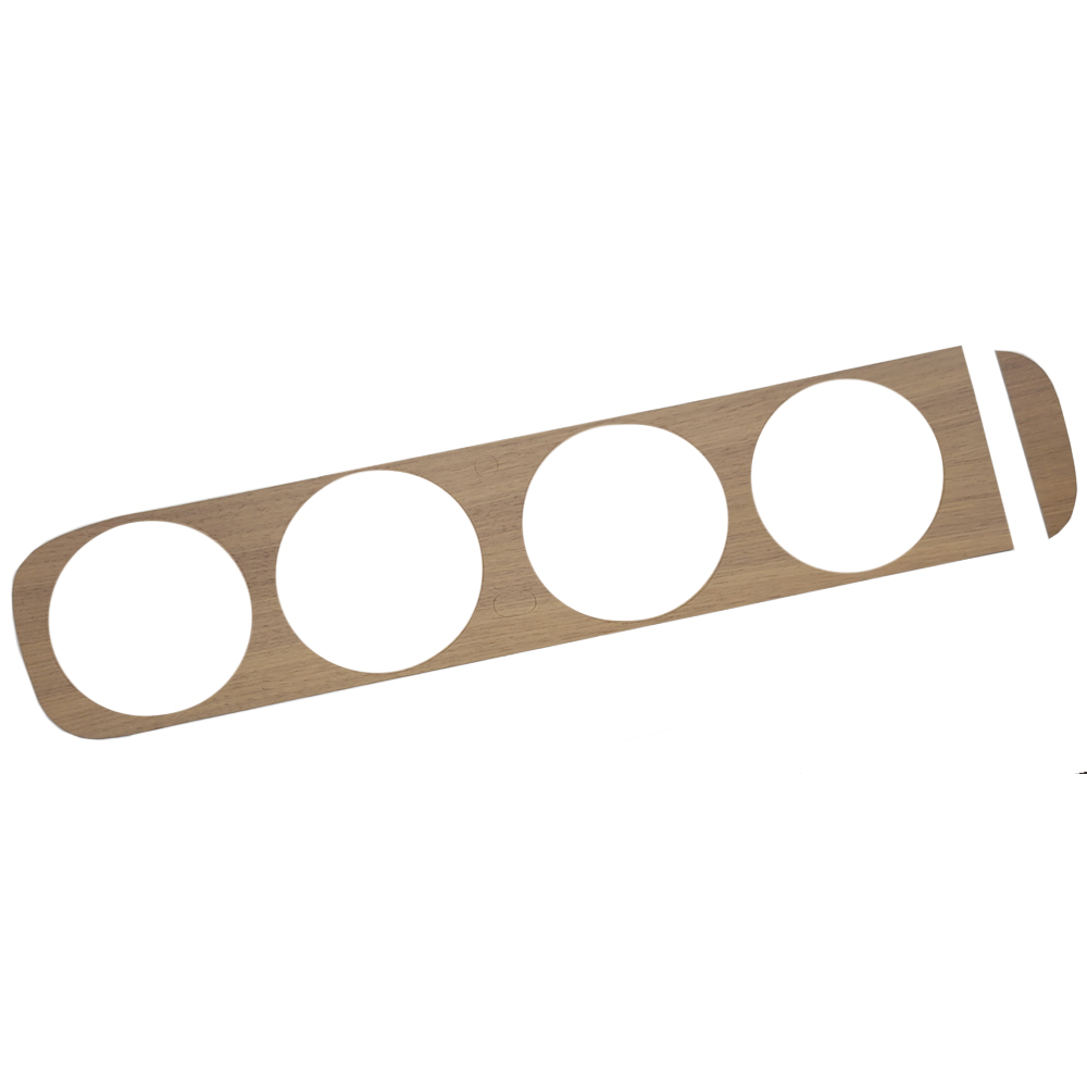 1965 Pontiac GTO/LeMans/Tempest WOOD DASH VENEER WITH A/C (2 PC. NO ADHESIVE) - EA | IN2970G
