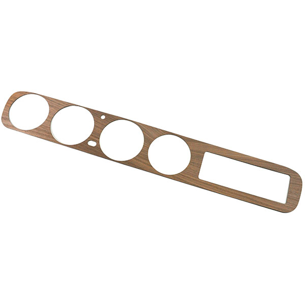 1965 Pontiac GTO/LeMans/Tempest WOOD DASH INSERT ON ALUMINUM BACKING WITHOUT A/C (DOES NOT USE WOOD ON HEATER CONTROL) | IN2976G
