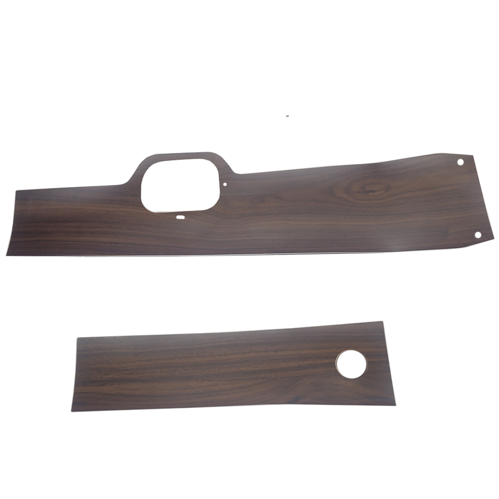 1967 Pontiac GTO/LeMans/Tempest MANUAL 3 OR 4 SPEED CONSOLE WOODGRAIN KIT- THIS IS A 2 PIECE WOODGRAIN KIT. IT INCLUDES MAIN CONSOLE & CONSOLE DOOR WOODGRAIN. | CP1555G